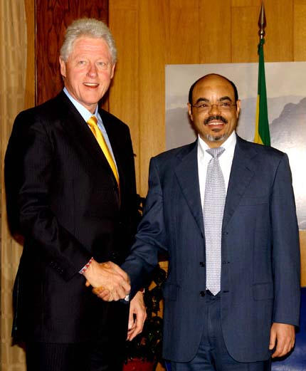/dateien/pr56317,1252015194,Former US President Clinton and Ethiopian Prime Minister Meles